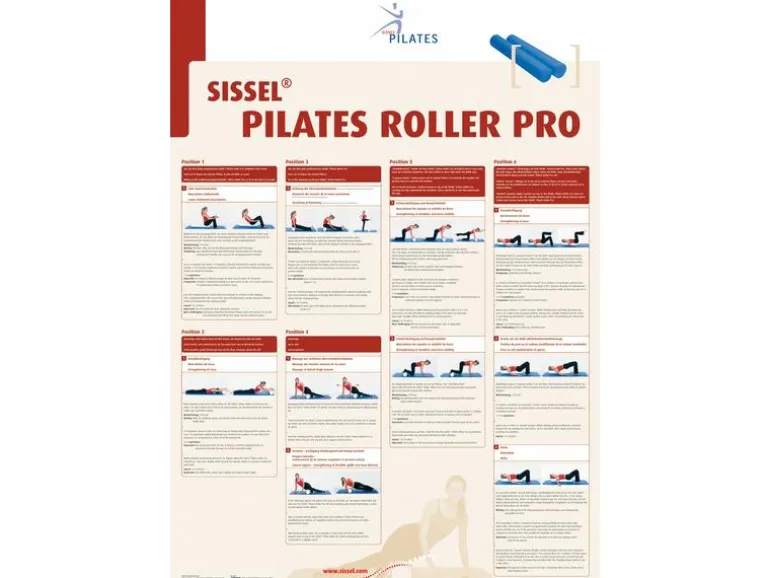 SISSEL Pilates Roller Pro 15 x 90 cm Grau