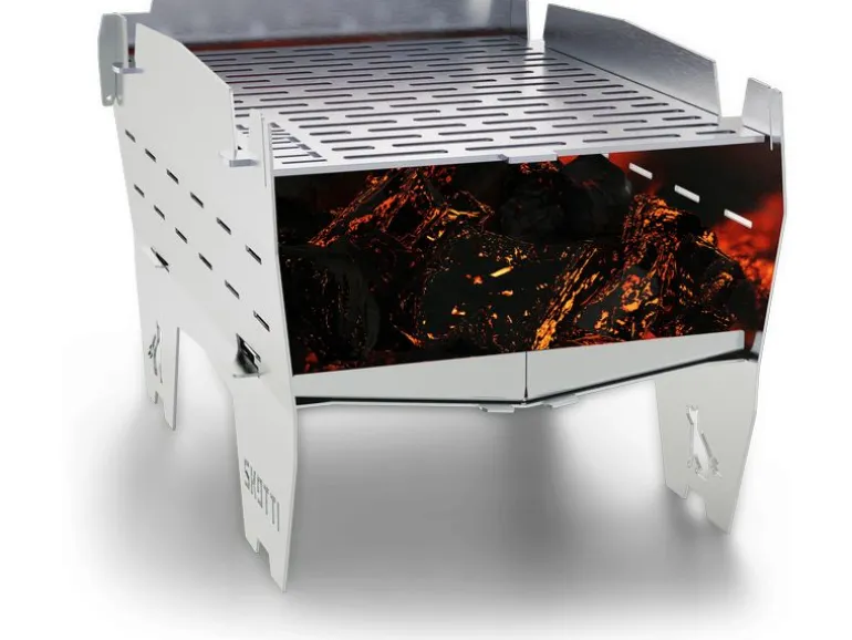 Skotti Camping-Grill Mini, Edelstahl