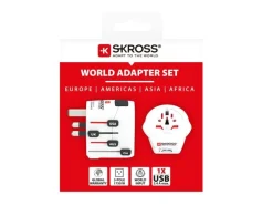 SKROSS Weltreiseadapter PRO World & USB