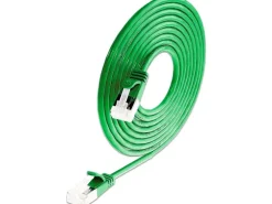 SLIM KAT6A 10 Gigabit Lightpatchkabel rund, U/FTP, Ø 3.8 mm, grün