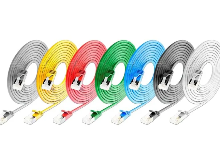 SLIM KAT6A 10 Gigabit Lightpatchkabel rund, U/FTP, Ø 3.8 mm, grün