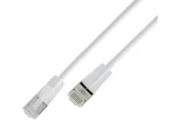 SLIM Slimpatchkabel RJ-45 - RJ-45, Cat 6A, U/FTP, 1.5 m, Weiss
