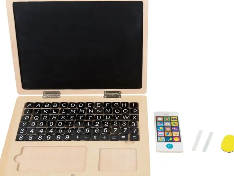 small foot Holz-Laptop mit Magnet-Tafel