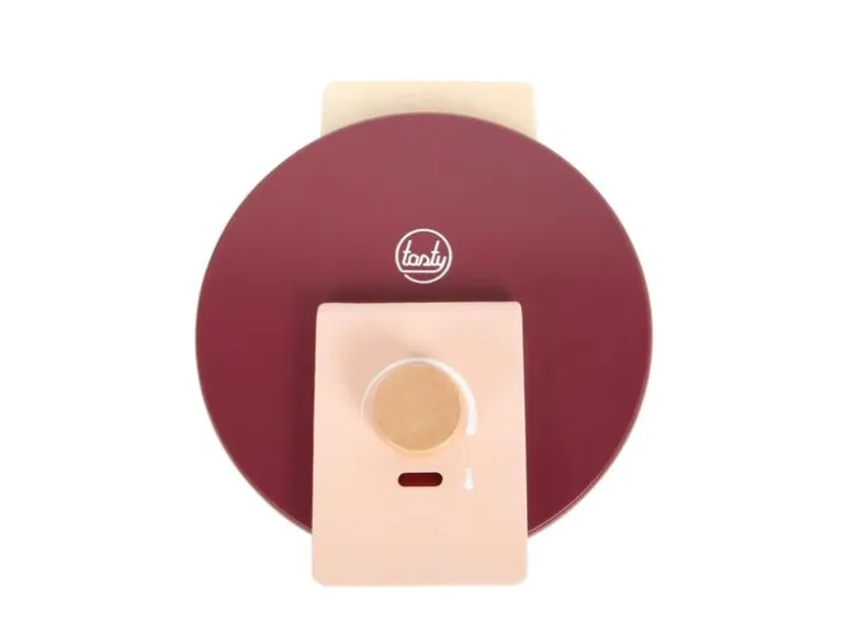 small foot Waffeleisen-Set tasty Holz, Stoff, Metall, Rot