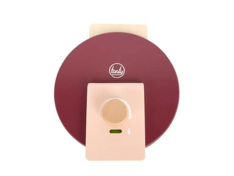 small foot Waffeleisen-Set tasty Holz, Stoff, Metall, Rot