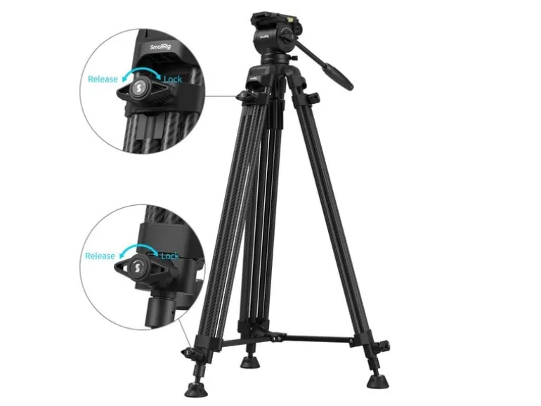 Smallrig AD14 Hochleistungs-Kohlefaserstativ