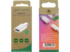 4smarts Adapter Lightning auf USB-C PD 27W 2er Set
