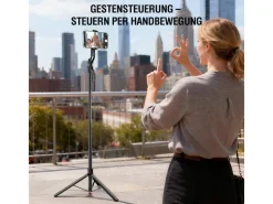4smarts 360° AI-Stativ mit Gesichtsverfolgung inkl. Fernbedienung