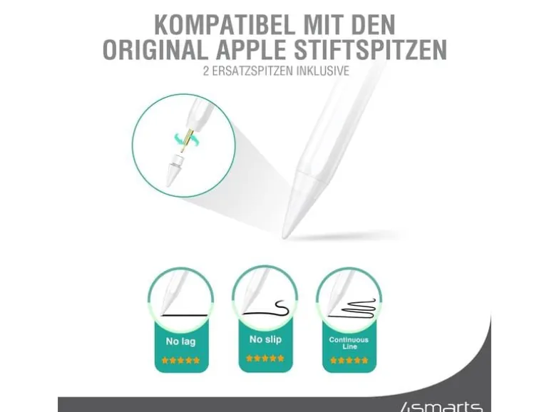 4smarts Eingabestift Pencil Pro 3 Weiss