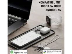 4smarts Finder SkyTag Duos mit Kofferanhänger Schwarz/Weiss