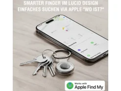 4smarts Schlüsselfinder Standort-Finder SkyTag Lucid 2er Set Weiss