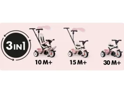 Smoby Dreirad Baby Balade Rosa