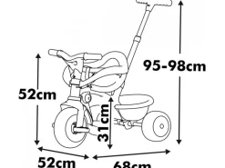 Smoby Dreirad Be Move Komfort Rosa