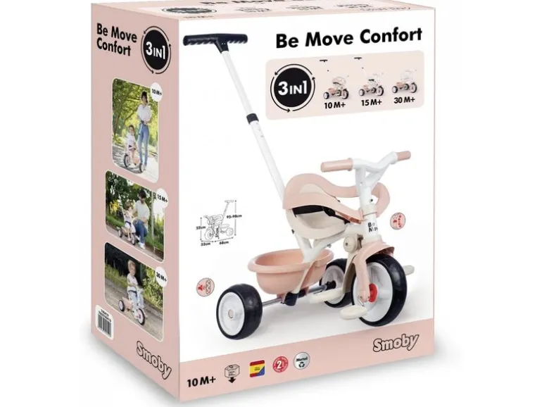 Smoby Dreirad Be Move Komfort Rosa