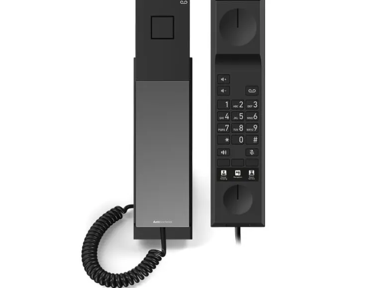 snom Tischtelefon HD300 SIP-Hoteltelefon Schwarz