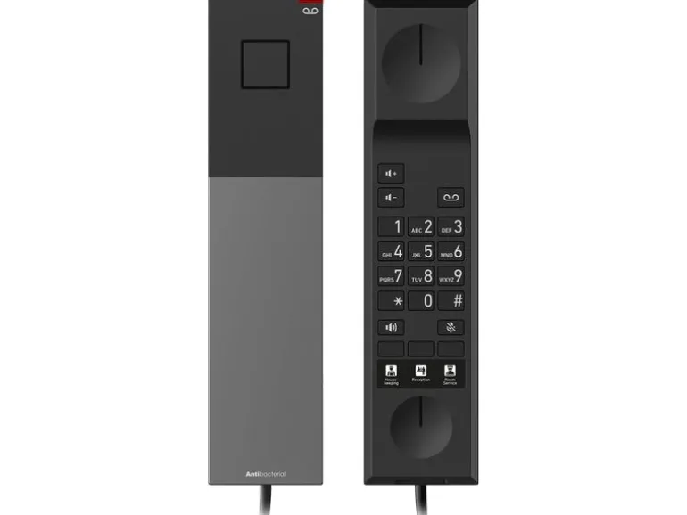 snom Tischtelefon HD300 SIP-Hoteltelefon Schwarz