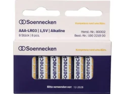 Soennecken Batterie AAA , 8 Stück