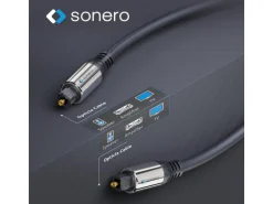 sonero Audio-Kabel Toslink - Toslink 2 m