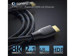 sonero Kabel Ultra High Speed HDMI 2.1 8K HDMI - HDMI, 2 m