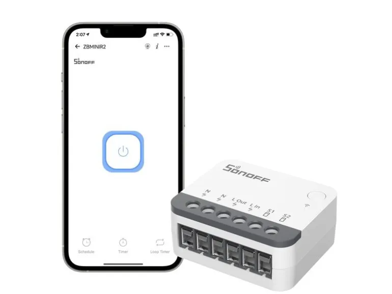 SONOFF ZigBee-Lichtaktor ZBMINIR2 1-fach 230 V 10 A 2200 W