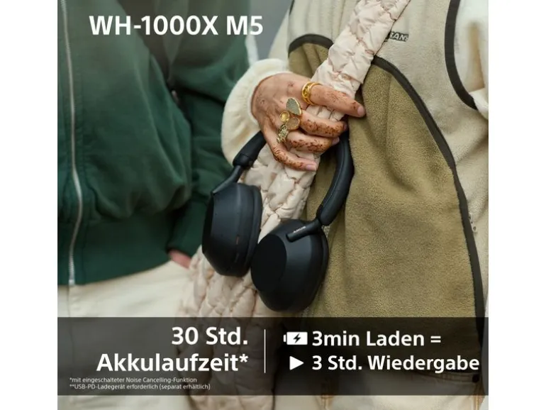 Sony Over-Ear-Kopfhörer WH-1000XM5SA Schwarz