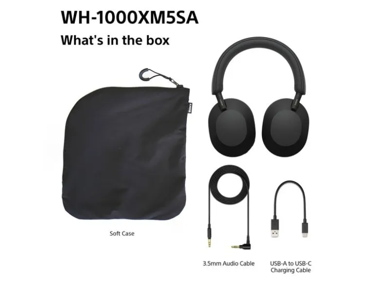 Sony Over-Ear-Kopfhörer WH-1000XM5SA Schwarz
