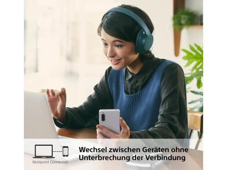 Sony Wireless Over-Ear-Kopfhörer WH-CH720N Blau