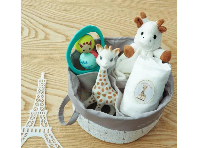Sophie la girafe Geschenkset Geburtskorb