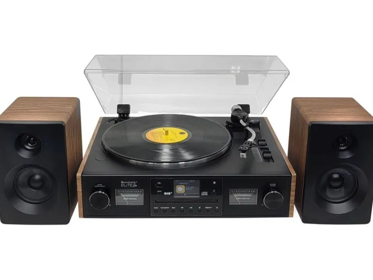 soundmaster Stereoanlage PL920 Schwarz/Braun