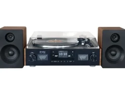 soundmaster Stereoanlage PL920 Schwarz/Braun