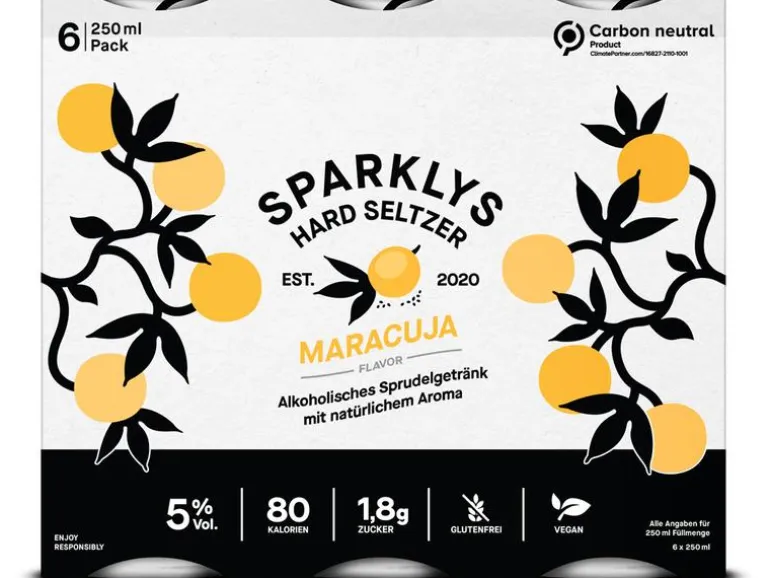 Sparklys Hard Seltzer Maracuja 6 x 0.25 l
