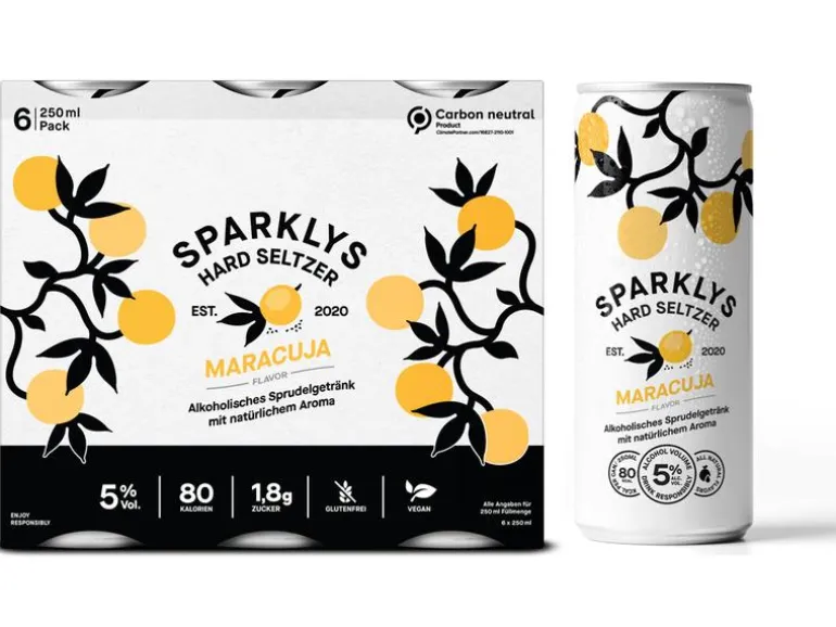 Sparklys Hard Seltzer Maracuja 6 x 0.25 l