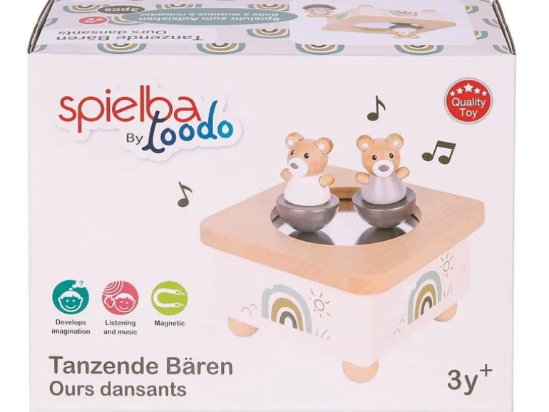 Spielba Holzspielwaren Musikspieldose Bär