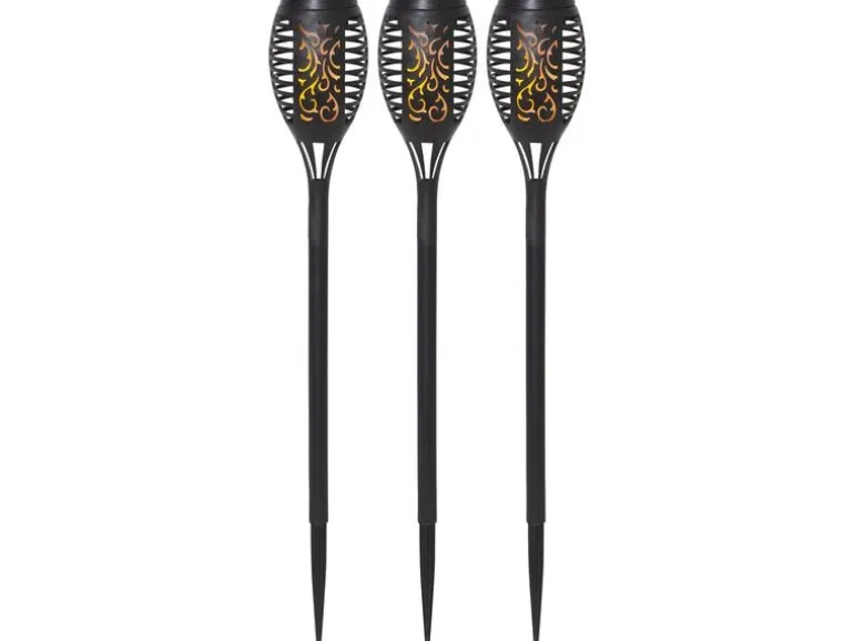 Star Trading Gartenlicht Solar Flame Mini, 3 Stück