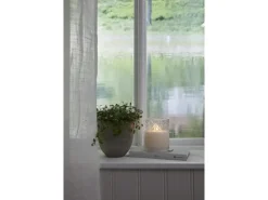 Star Trading LED-Kerze Flamme Romb, Ø 10 x 12.5 cm, Transparent