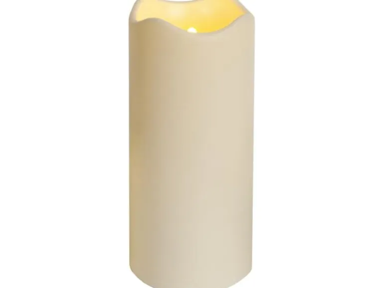 Star Trading LED-Kerze Pillar Paul Ø 10 x 23 cm, Beige