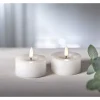 Star Trading LED Teelichter Set Flamme Flow 2 Pack, Weiss