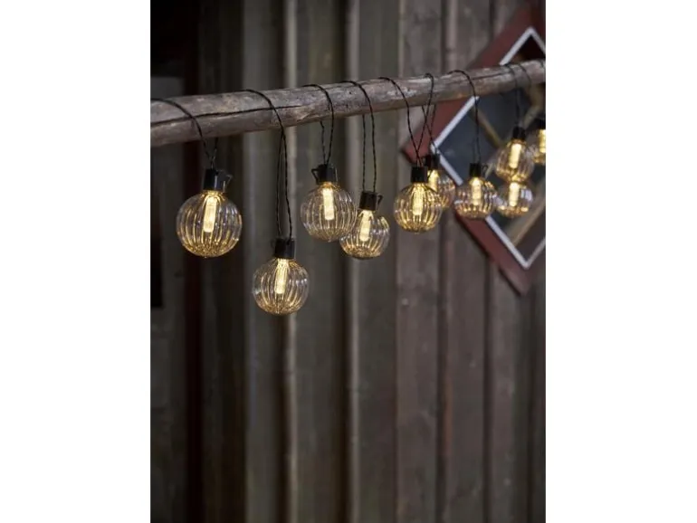Star Trading Lichterkette Archy, 10 LEDs, 3.6 m, Schwarz