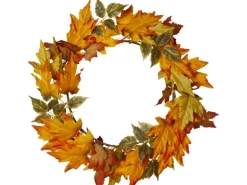 Star Trading Lichterkette Herbstkranz, 30 LEDs, Ø 45 cm,
