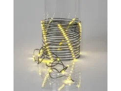 Star Trading Lichterkette Solar Dew Drop Micro, 100 LEDs, 740 cm, Grün