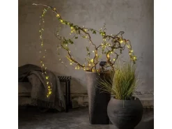 Star Trading Lichterkette Solar Dew Drop Micro, 100 LEDs, 740 cm, Grün