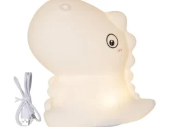 Star Trading Nachtlicht Dinosaurier LED Nachtlicht RGBW Indoor Weiss