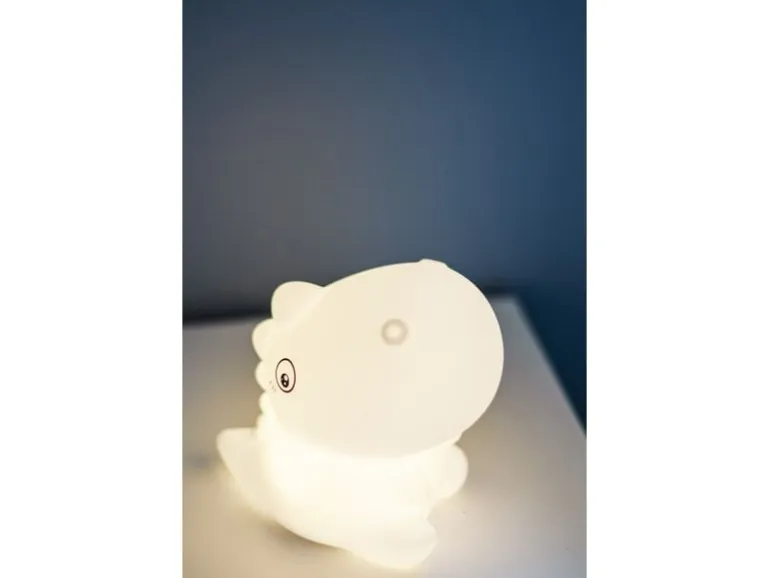 Star Trading Nachtlicht Dinosaurier LED Nachtlicht RGBW Indoor Weiss