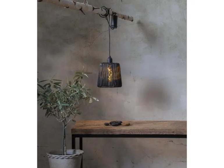 Star Trading Pendelleuchte Outdoor Decoration Twine, Schwarz