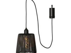 Star Trading Pendelleuchte Outdoor Decoration Twine, Schwarz