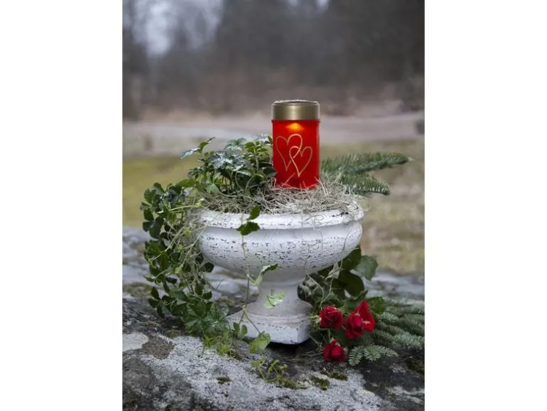 Star Trading Solar Kerze Hearty Warmweiss, 1 LED