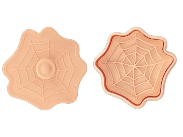 Städter Präge-Ausstecher Spinnennetz 4.3 x 7 cm, Apricot