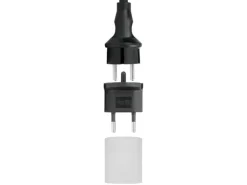 STEFFEN Fixadapter 2-Pol Deutschland CEE7 auf Schweiz T11 Schwarz