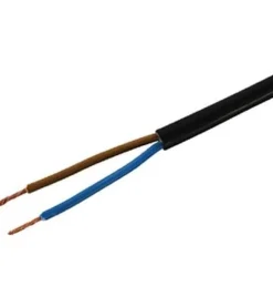 STEFFEN Installationskabel TD 2 x 1.0 mm², 20 m Schwarz