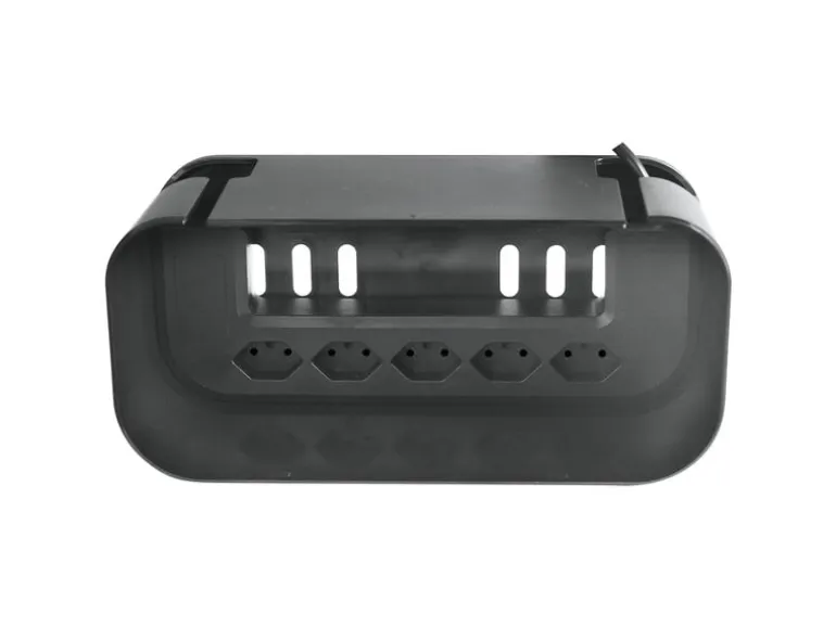 STEFFEN Kabelbox 5xT13 mit Schalter, Schwarz